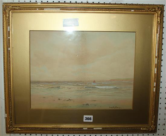 George Oysten w/colour seascape